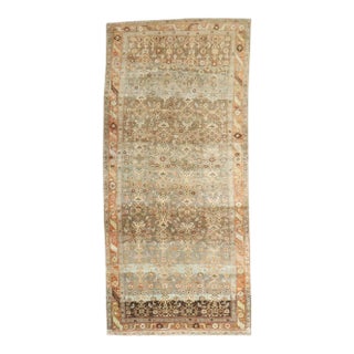 Antique Zabihi Collection Persian Bidjar Wide Carpet - 4'8" x 10'7" For Sale