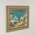 Vintage oil painting on canvas of houses on a bayscape executed in tropical colors with a distinctive modern simplicity....
