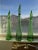 Empoli From my personal collection. 3 exquisite Empoli pieces. Rich bottle green Wonderful textured pattern to the glass....