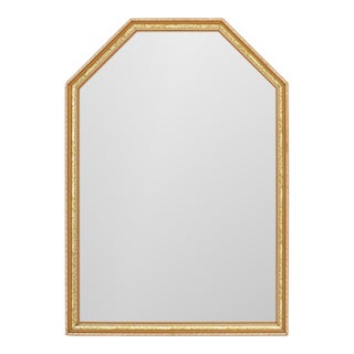 Hollywood Regency Giltwood Beveled Mirror For Sale