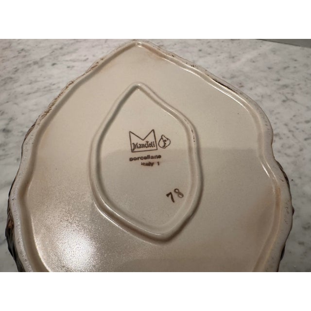 A porcelain stag’s head tureen by Mancioli, Italy. Naturalistically modeled with brown glaze. Amazing attention to detail...