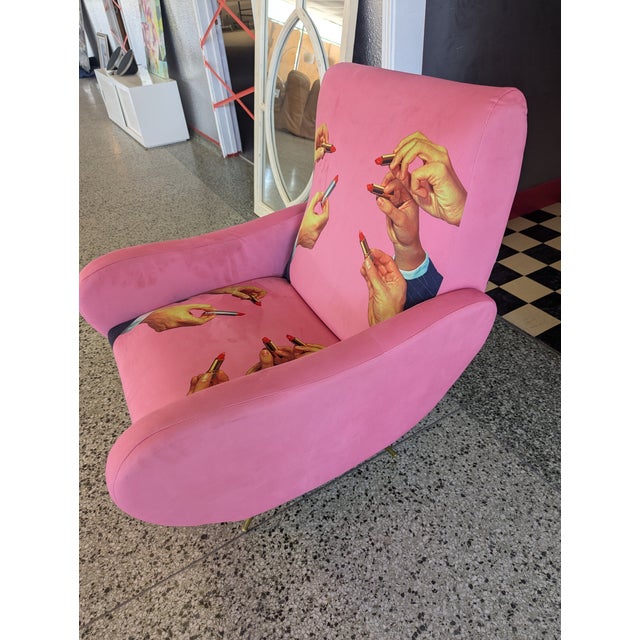 Modern Modern Seletti Pink Lipstick Chair For Sale - Image 3 of 5