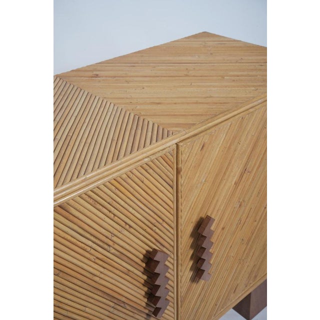 Arrabida Rattan and Walnut Sideboard by Barracuda Interiors For Sale - Image 4 of 7