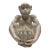 Vintage Hollywood Regency White Glazed Ceramic Monkey and Banana Cachepot Planter For Sale