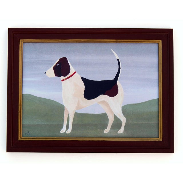 Matt Rix, Naive Style Foxhounds, Prints, 21st Century, Set of 2 For Sale - Image 3 of 14