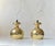 Vintage Brass Pendant Lamps attributed to Hans-Agne Jakobsson for Markaryd, 1960s, Set of 2 For Sale - Image 11 of 13