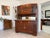 Art Nouveau buffet with hutch, circa 1920. Dimensions (H × W × D at the outermost points): 209 × 160 × 70 cm. Oak veneer;...