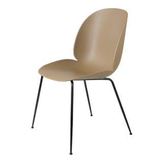 GamFratesi 'Beetle' Dining Chair in Brown With Black Conic Base For Sale