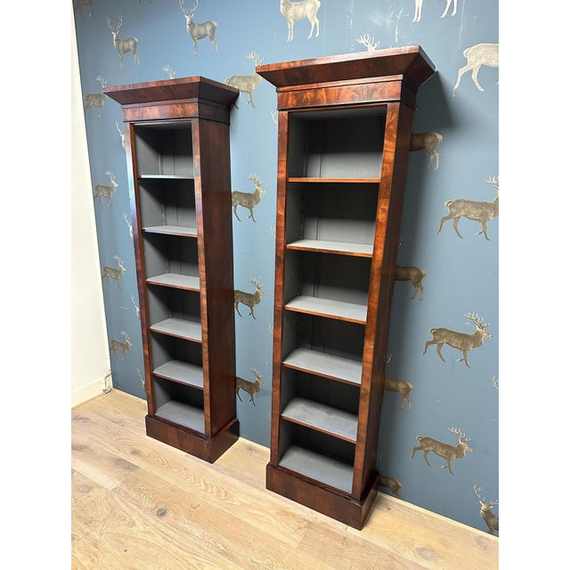 Open Bookcases, 1890s, Set of 2 For Sale - Image 9 of 9
