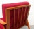 1950s Red Cushioned Armchair, 1950s For Sale - Image 5 of 12