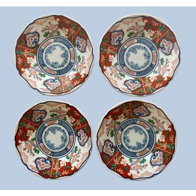Imari Porcelain Vintage George Briard Imari Plates For Sale - Image 4 of 13