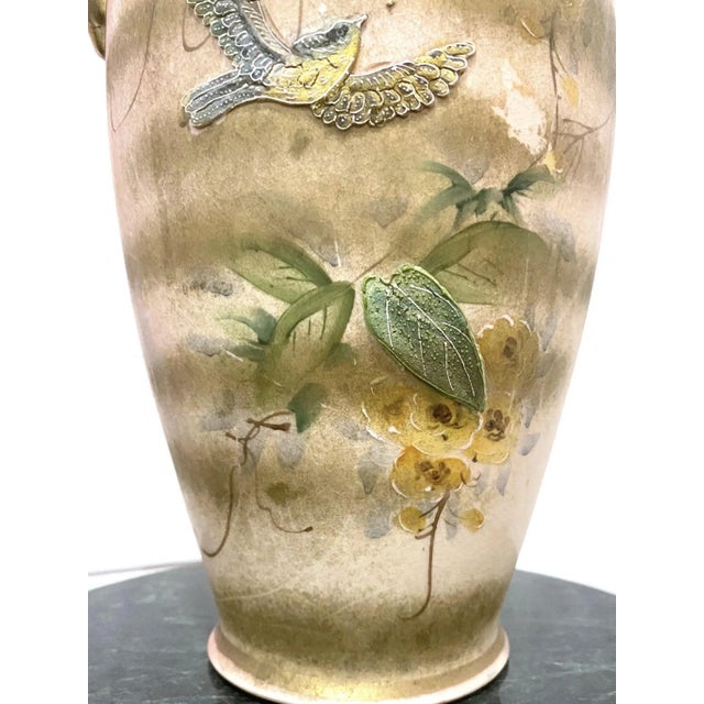 Ceramic Antique 19th Century Japan Moriage Vase For Sale - Image 7 of 11