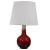 Red Vintage Ox Blood Glaze Table Lamp, 1970s For Sale - Image 8 of 8