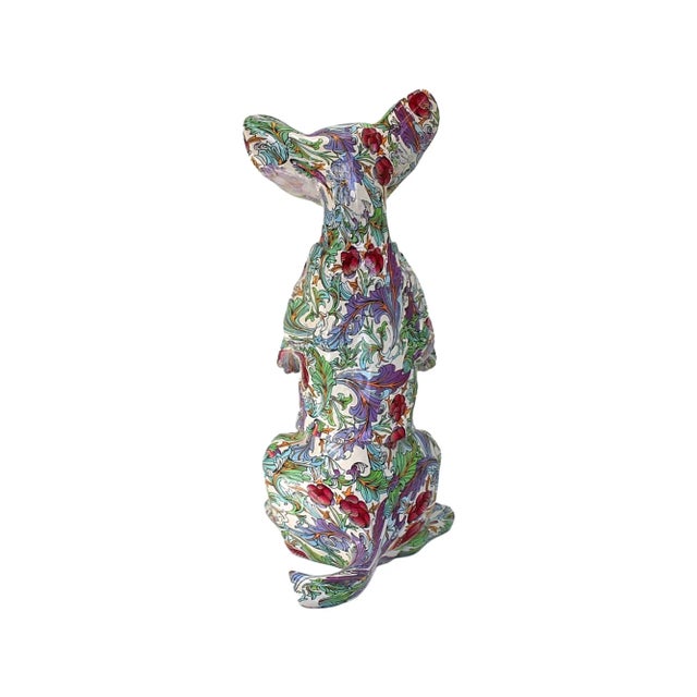 Pop Art Interior Illusions Plus Retro Flower Standing Chihuahua For Sale - Image 3 of 4