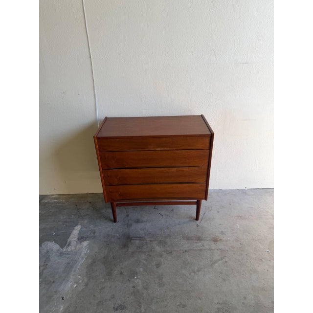 Vintage Danish Teak 4-Drawer Dresser in the Style of Arne Vodder - Mid-Century Modern Chest 1960s For Sale - Image 9 of 9