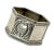 This Really is a Great Looking & Quite Unusual Hexagon Shape Antique American Coin Silver Napkin Ring. Circa Mid 19th...