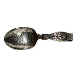 Antique Sterling Decorative Nursery Rhyme Collectors Baby Spoon For Sale