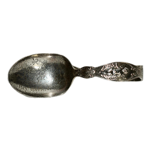 Antique Sterling Decorative Nursery Rhyme Collectors Baby Spoon