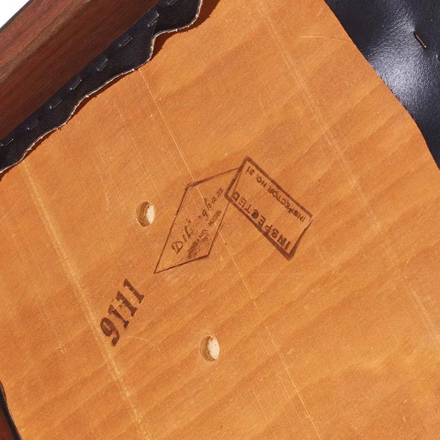 Dillingham Mid Century Walnut Dining Chairs - Set of 6 For Sale - Image 11 of 11