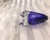 Glass 1980s Very Unusual Footed Purple Art Glass Perfume Bottle For Sale - Image 7 of 7