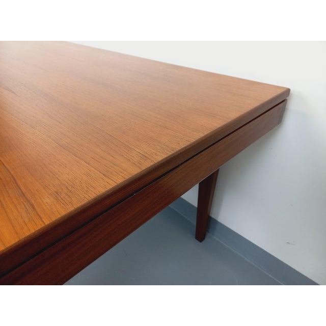 Vintage Scandinavian Dining Table in Teak with Extension, 1960s For Sale - Image 14 of 18