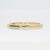 Metal Elegant Green Tsavorite Band Ring in Solid 14k Yellow Gold Jewelry, Size 6.75 For Sale - Image 7 of 8