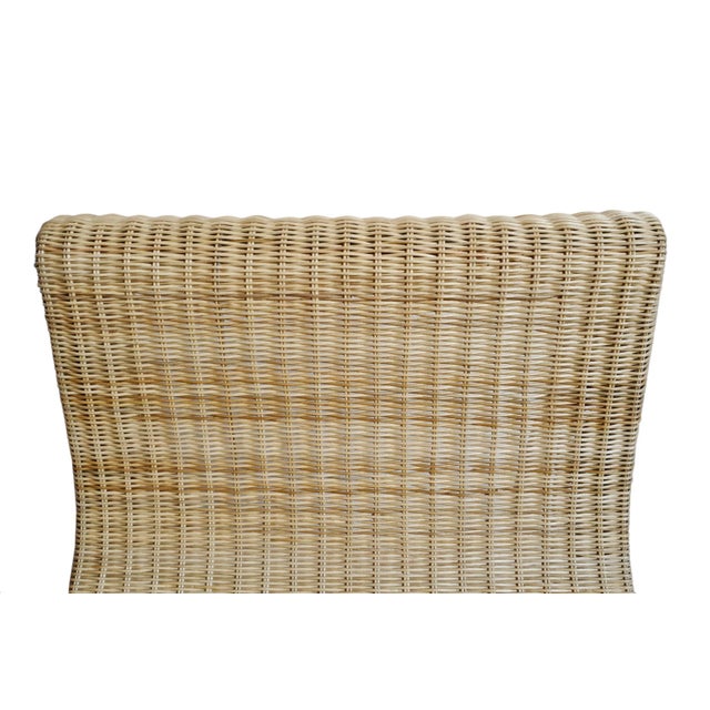 2020s Coastal Contemporary Raw Rattan Rocking Chair For Sale - Image 5 of 6
