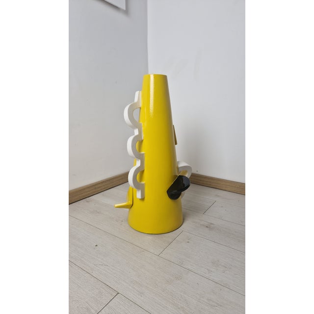 Black Vase Model A from the ABC Collection Series by Alessandro Mendini for Studio Superego, 1990s For Sale - Image 8 of 14