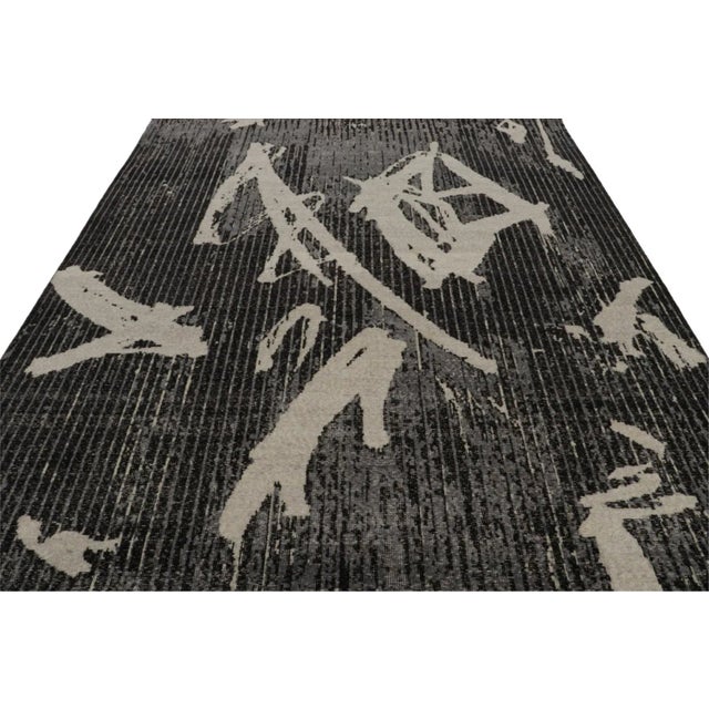 Hand-knotted in wool, this 8x10 modern rug is a new addition to the Homage Collection by Rug & Kilim. On the Design: A...
