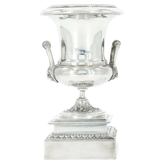 Old English Sheffeild Silver Plate Small Decorative Urn / Vase For Sale - Image 10 of 10