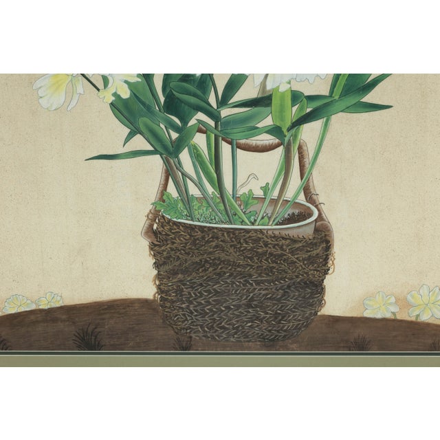 A delicate study in nature’s quiet elegance, this midcentury Japanese botanical print captures the serene beauty of...