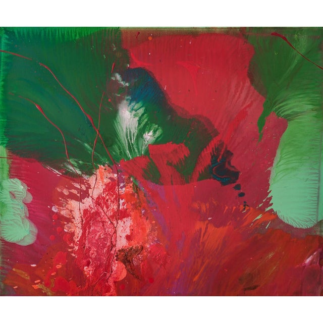 Early 21st Century Agnieszka Zawisza, Flower, Oil on Canvas For Sale - Image 5 of 5