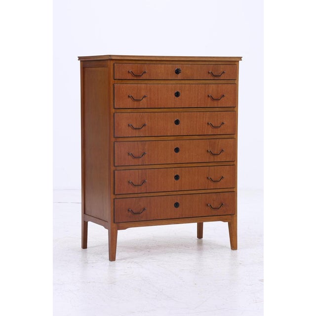 Mid-Century Teak Chest of Drawers, 1960s For Sale - Image 3 of 11
