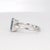 14k White Gold Ring With Octagon Aquamarine and Diamonds For Sale - Image 12 of 18