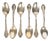 19th Century Napoleon III Silver-Plated Teaspoons, Set of 6 For Sale