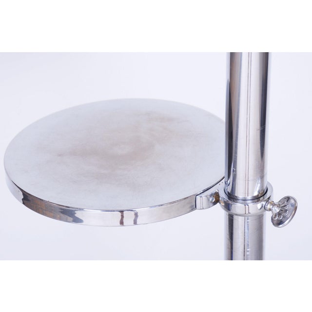 Art Deco Floor Lamp in Chrome, Czechia, 1920s For Sale - Image 6 of 11