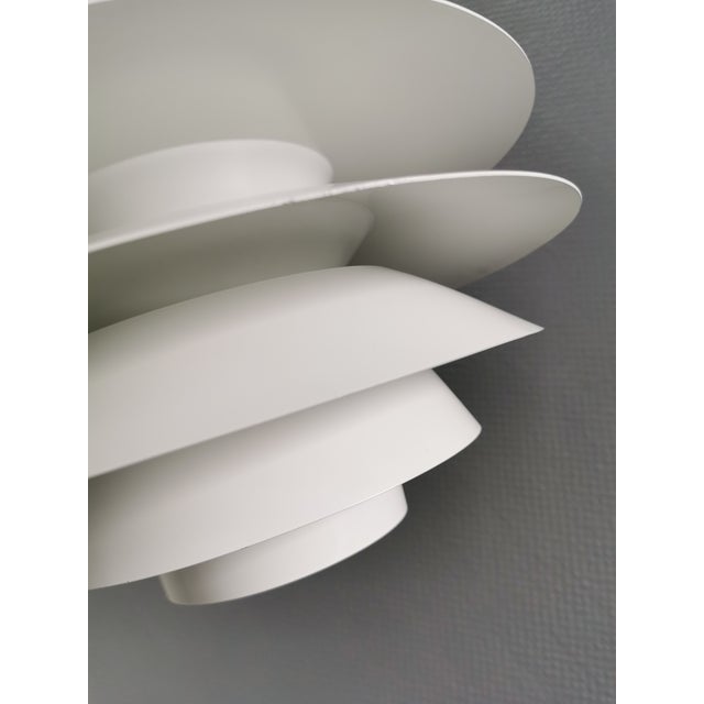 Vintage Danish Verona Lamp in White Lacquer by Svend Middelboe for Nordisk Solar Company, 1980s For Sale - Image 6 of 9