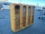 Vintage Mid-Century Burlwood Display Cabinet With Arched Glass Doors For Sale - Image 4 of 7