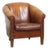 Cognac-Colored Sheepskin Club Armchair For Sale
