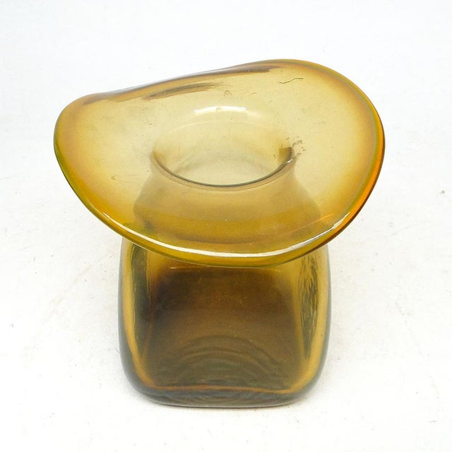 Vase by J. Słuczan-Orkusz for Cracow Institute for Glassworks, Poland, 1970s For Sale - Image 12 of 15