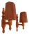 Vintage Swedish Wall Sconces in Pine, 1970s, Set of 2 For Sale