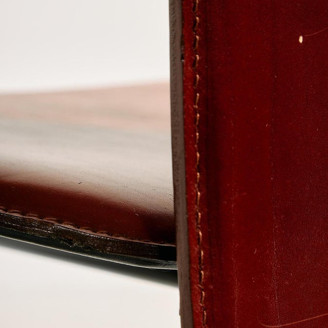 Pietro Costantini Leather Dining Chairs, 1980s, Set of 4 For Sale - Image 14 of 18