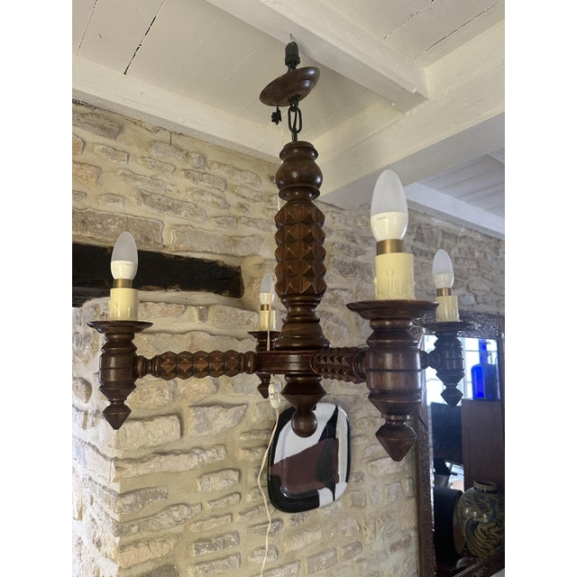 Vintage Pendant Light by Charles Dudouyt, 1940s For Sale - Image 16 of 18
