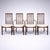 A striking set of six Danish rosewood dining chairs by Boltinge, showcasing the refined craftsmanship and sculptural...