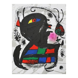 Joan Miro Original Lithograph V3-5 Mourlot 1977 For Sale