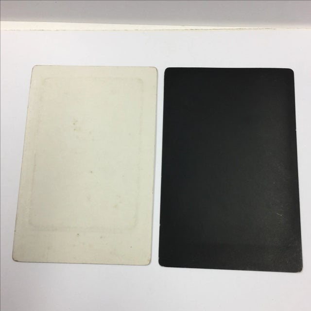 Antique Male and Female Cabinet Cards - A Pair For Sale - Image 5 of 5
