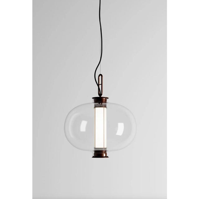 Bai T Ma Ma Suspension Lamp in Steel and Glass by Neri and Hu for Pararachilna For Sale - Image 4 of 10