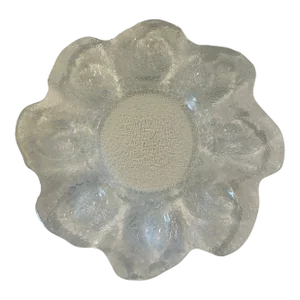 Late 20th Century Hand Made Deviled Egg Plate, Made in Poland