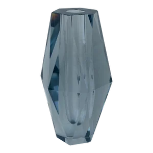 Vintage Mid Century Asta Stromberg 'Daimont' Faceted Glass Vase