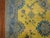 Yellow Antique Zabihi Collection Yellow Teal Turkish Oushak - 6'1" x 9'9" For Sale - Image 8 of 8